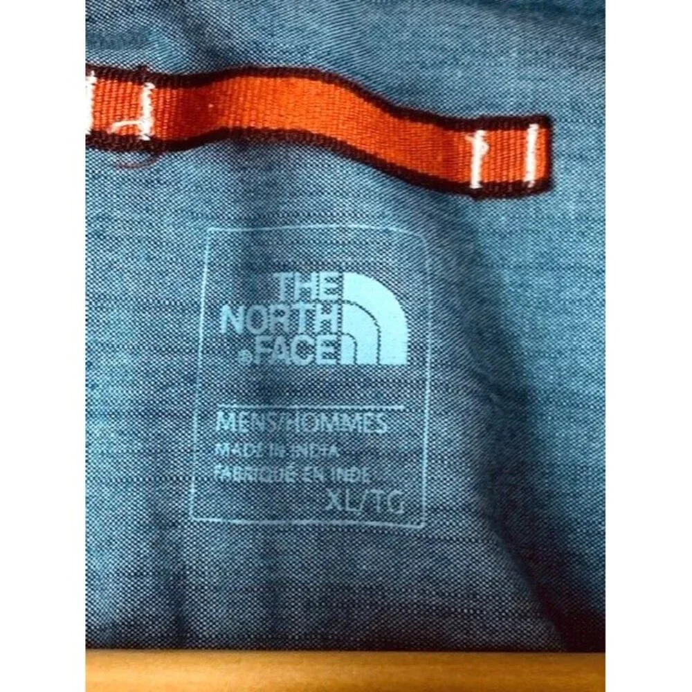 The North Face‎ Men's XL Long-Sleeve Button-Up Shirt Red Heather Chest Pockets